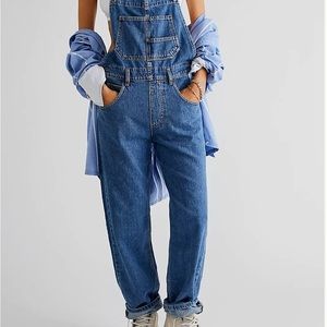 Free People Ziggy overalls denim size S